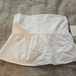 NWT White Tube Top Size M
